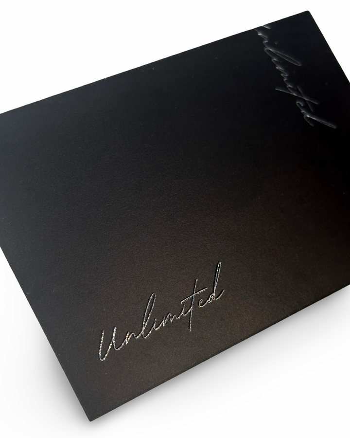 UNLIMITED — Spot UV Mini Card