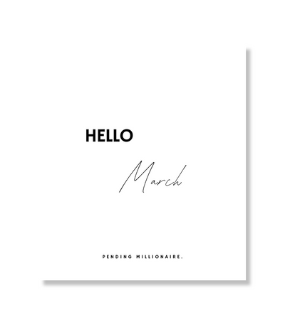 Hello Month — Minimal Luxe Cards