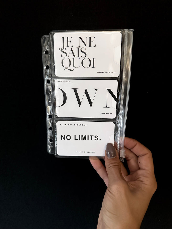 PM Signature Insert Deluxe — A6 Transparent Dashboard