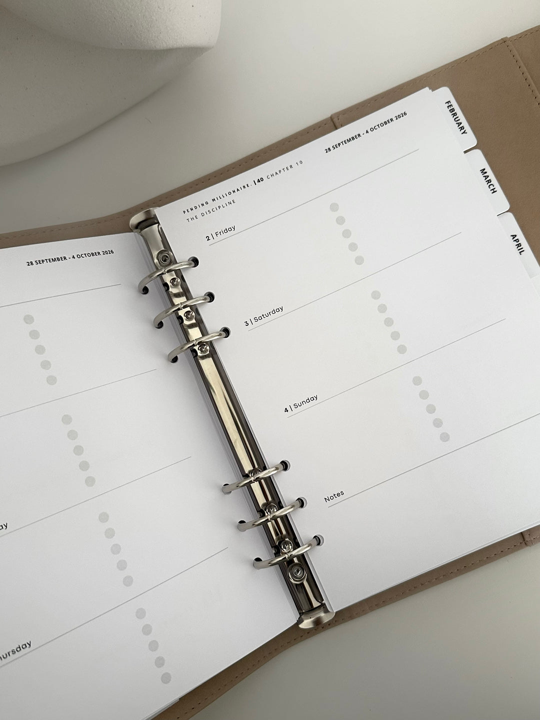 2026–2027 Weekly Planner Insert | A5