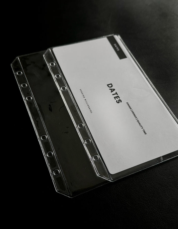Clear Cash Envelopes Set