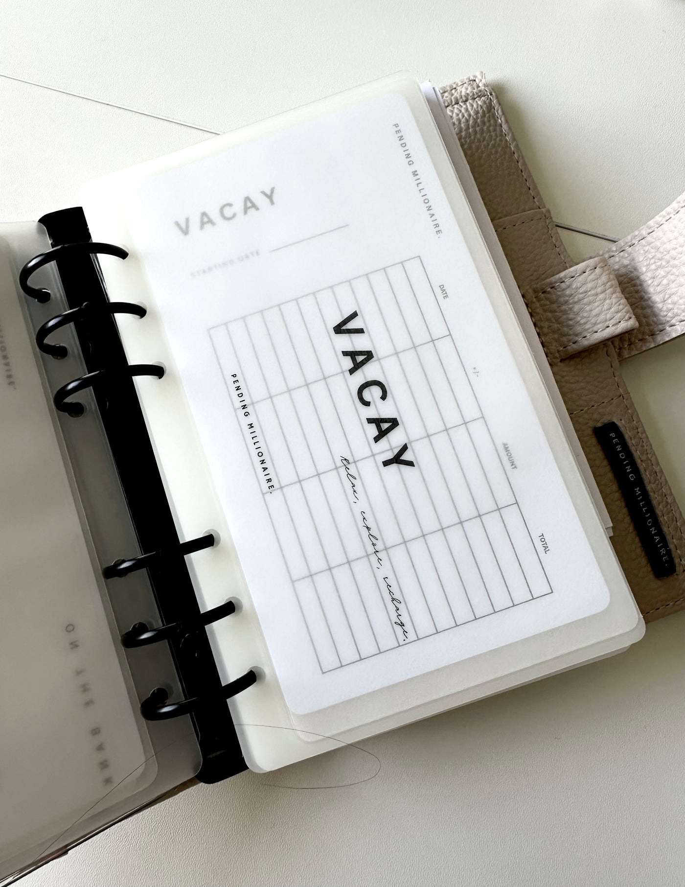 Minimalistic Cash Envelopes A6