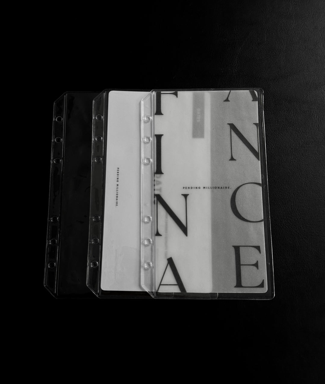 Clear Cash Envelopes Set