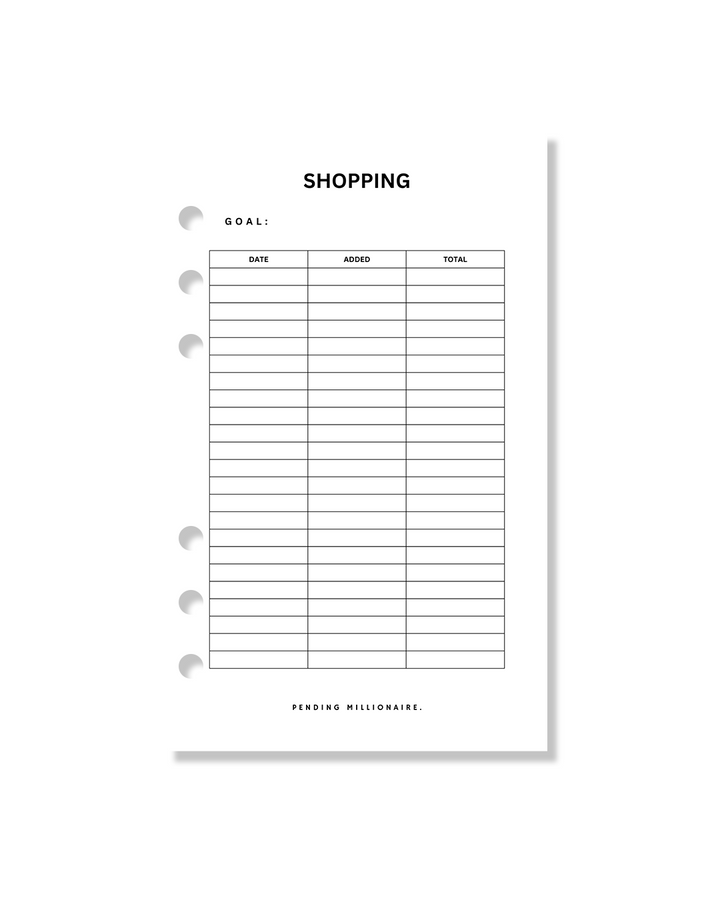 Cash Envelope Trackers