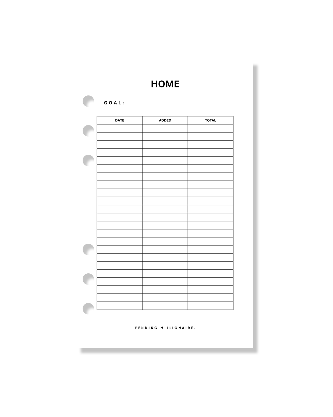 Cash Envelope Trackers
