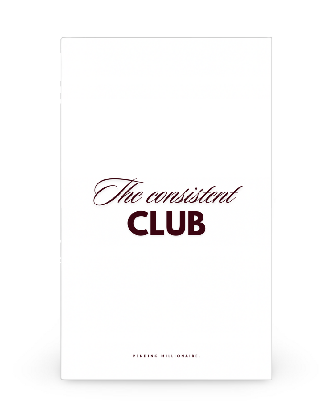 The Consistent Club Dashboard