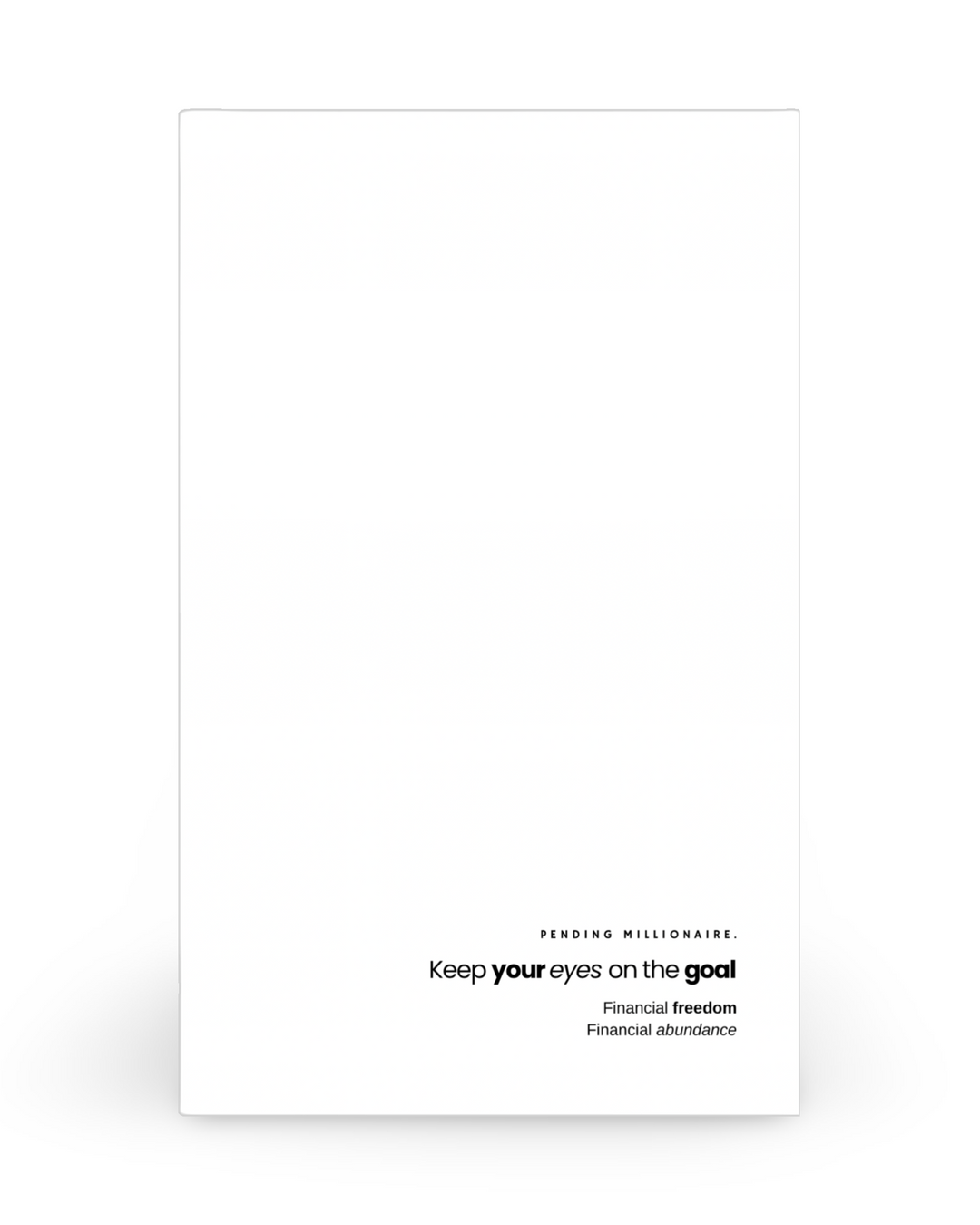 Keep Your Eyes On The Goal Dashboard