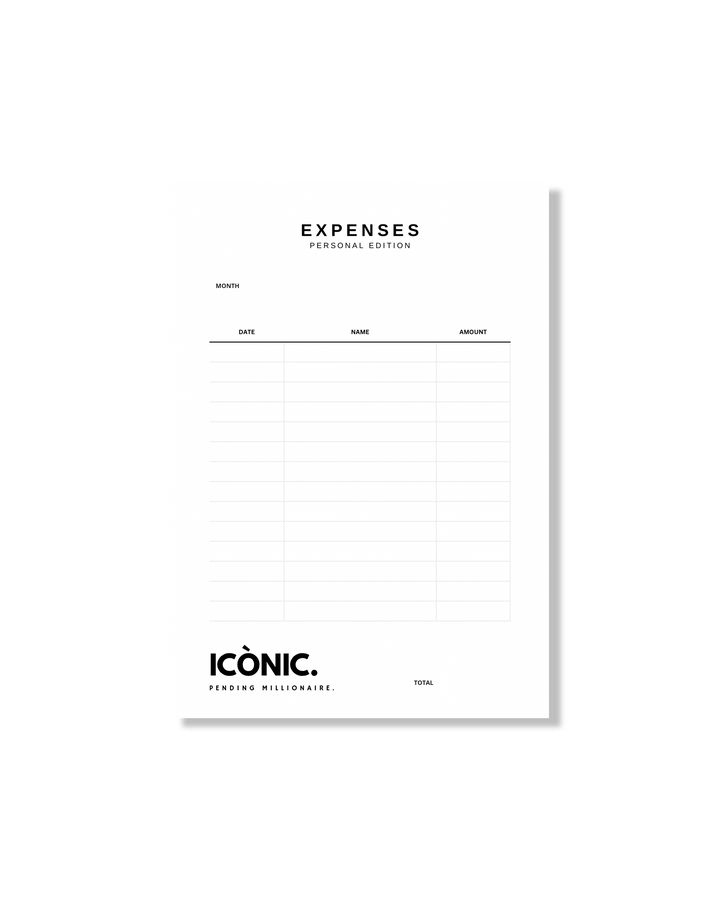 ICÒNIC. Personal Planner Inserts — Core Edition