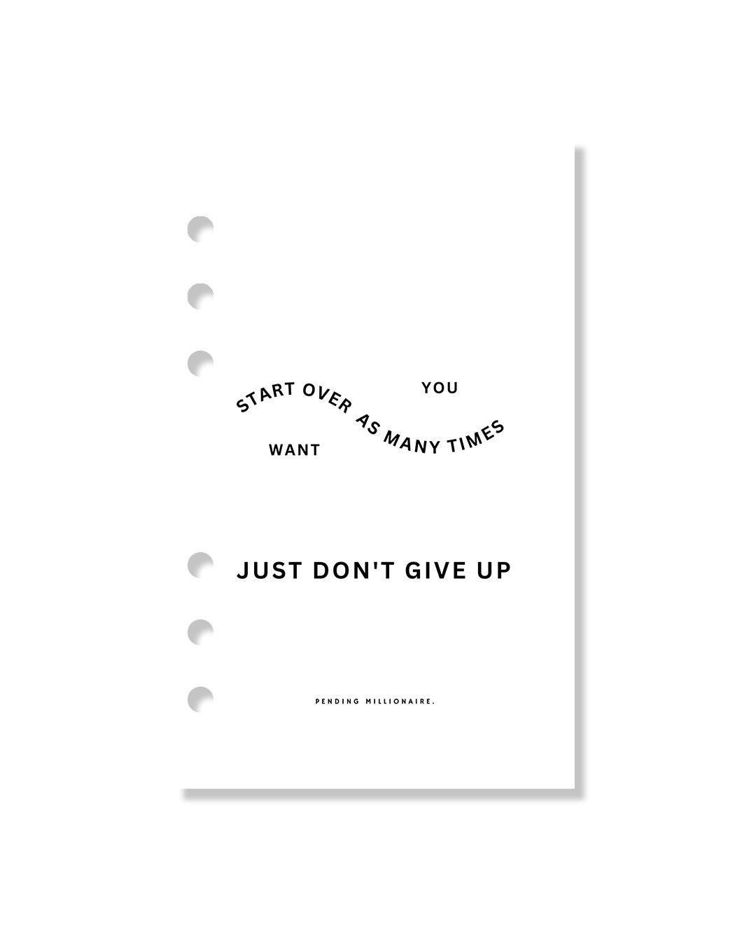 Start Over As Many Times You Want .. Dashboard