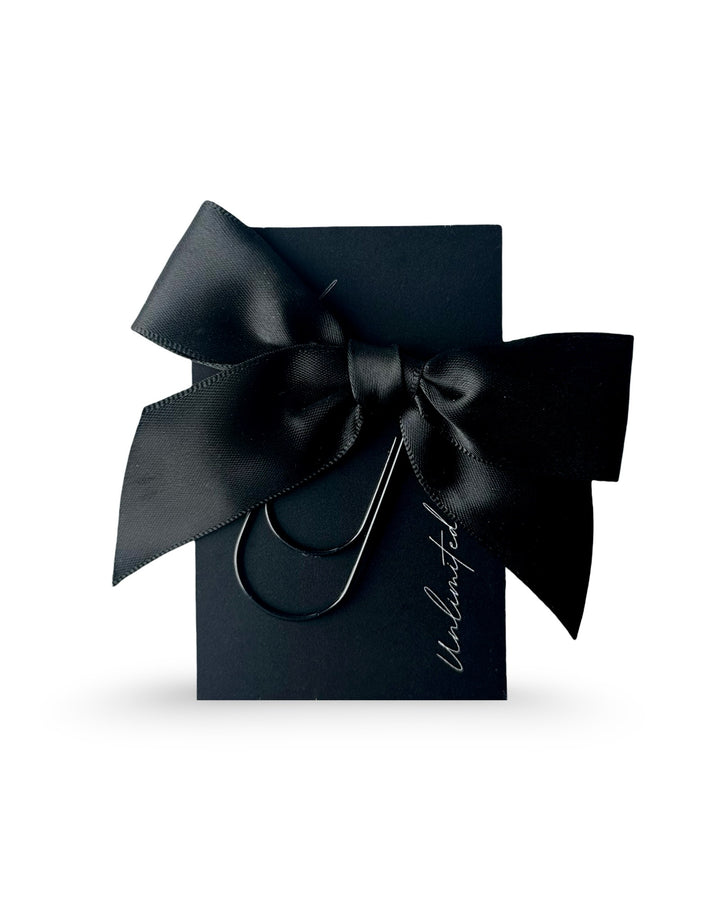 Bow Paperclip Black