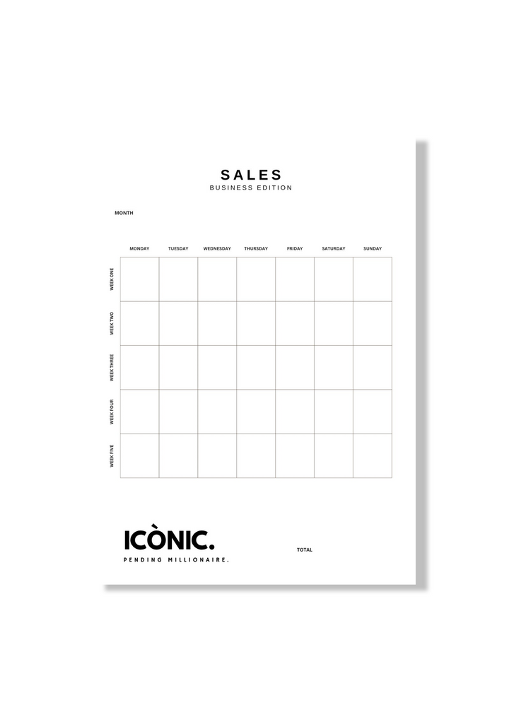 ICÒNIC. Business Planner Inserts — CEO Edition