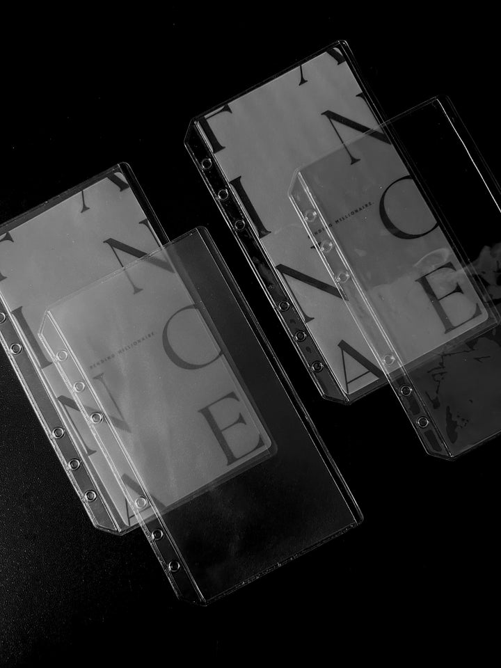 Clear Cash Envelopes Set
