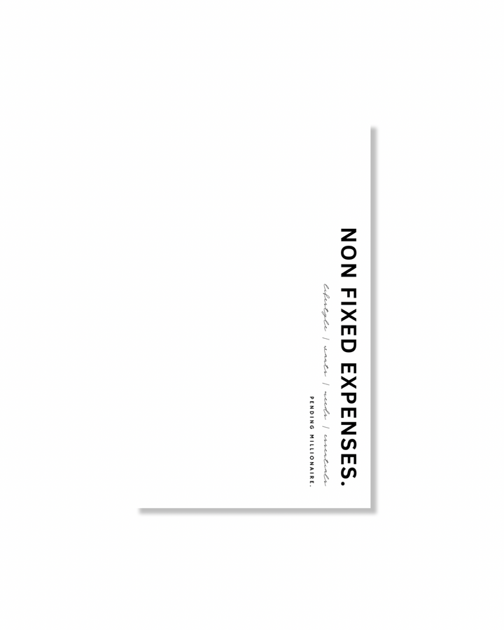 Non - Fixed Expenses Dashboard