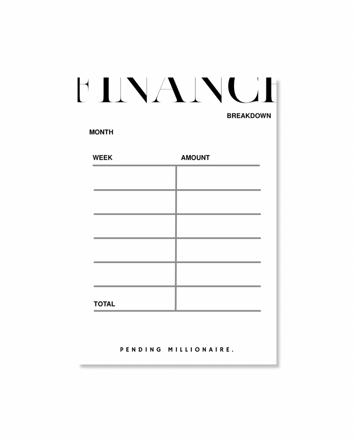 PM Signature Insert Deluxe — A5 Transparent Dashboard