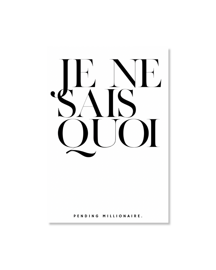 Je Ne Sais Quoi Card