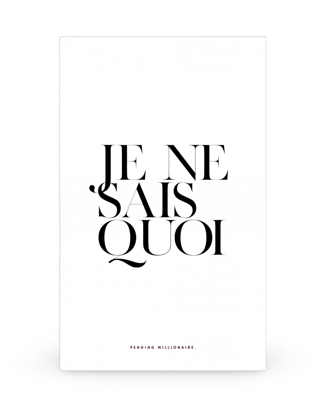 JE NE SAIS QUOI Dashboard